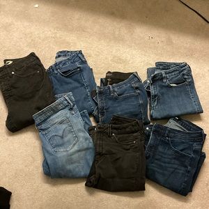 7 pairs of jeans! All brands
